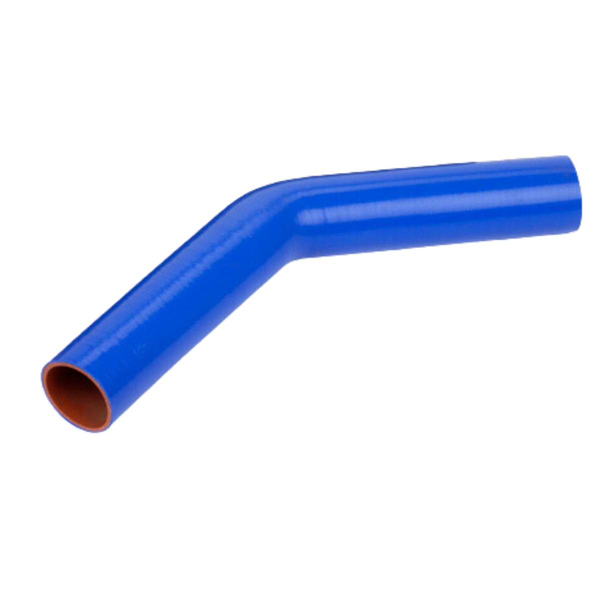 3.25in I.D. 45 Degree Preformed Coolant Hose | Blue With 10" Legs │ Flex Technologies │ All Pro Truck Parts