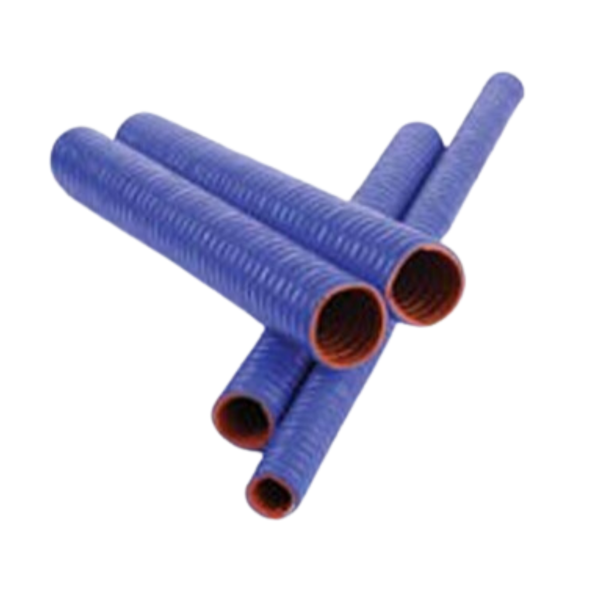 1.75in I.D. Blue Convoluted Flex Hose | 8 Feet │ Flex Technologies │ All Pro Truck Parts