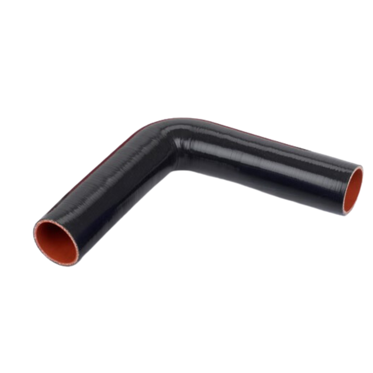 1.75in I.D. 90 Degree Preformed Coolant Hose | Black With 10" Legs │ Flex Technologies │ All Pro Truck Parts