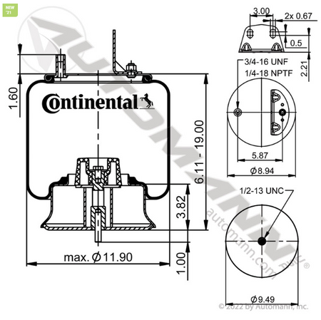  │ Continental │ All Pro Truck Parts