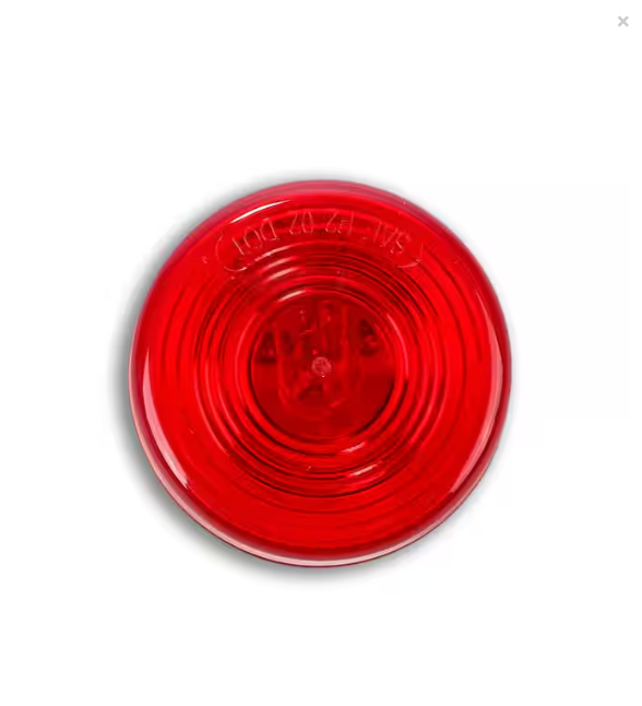 OTR PT3000R Red 2" Round Clearance/Marker Light │ Replaces Truck-Lite 30200R