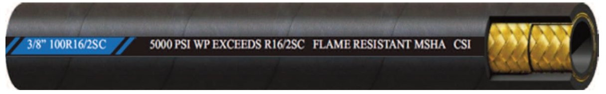 3/8" SAE 100R16/2SC Hydraulic Hose⎪High Pressure⎪Extremely Flexible │ Couplamatic │ All Pro Truck Parts