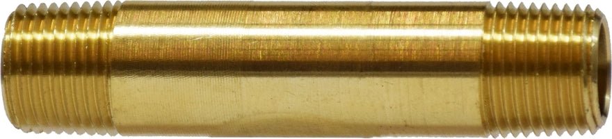 3/8" Male NPT Thread X 1 1/2" Length Yellow Brass Pipe Nipple │ Midland Industries │ All Pro Truck Parts